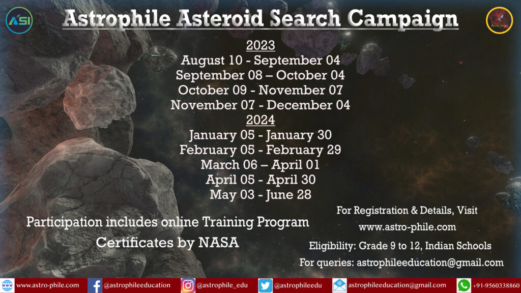 Asteroid Search India,